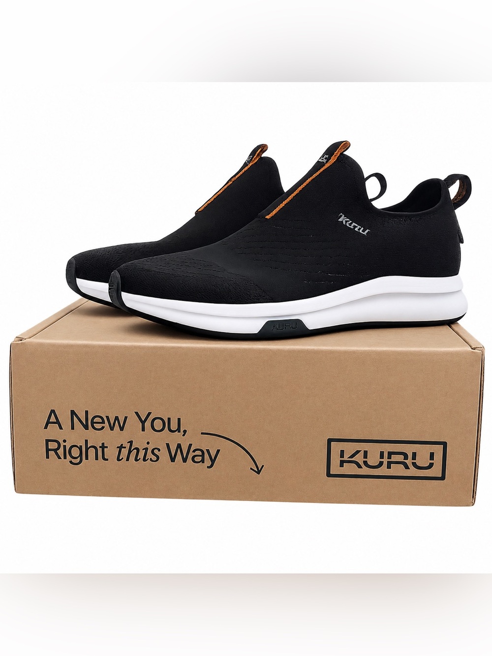 KURU ATOM Slip-On Sneaker, Comfort, Ultimate Heel Support, Pain Relief Size 10 - Picture 7 of 11